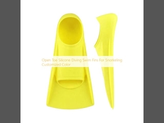 स्नोर्कलिंग के लिए खुले पैर की अंगुली सिलिकॉन डाइविंग स्विमिंग फिन अनुकूलित रंग