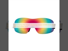 घुड़दौड़ एंटी इम्पैक्ट स्काईडाइविंग चश्मा UV400 समायोज्य पट्टा के साथ सुरक्षा