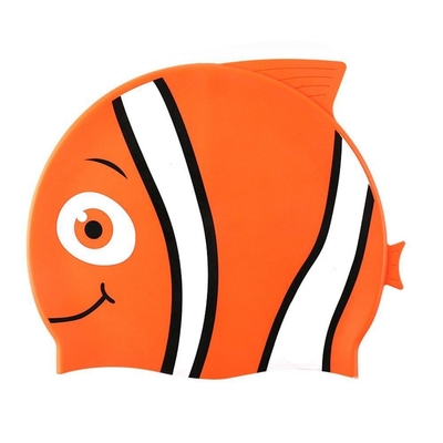 Smooth Touch Kids Cartoon Waterproof Swim Caps For Long Hair Short Hair