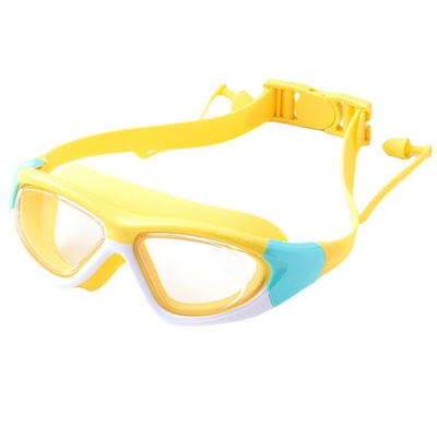 Children Anti Fog Swimming Goggles With Ear Plugs Lens Oversized Sports Eyewear
